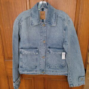GAP Women's S Tall Denim Utility / Jean Jacket